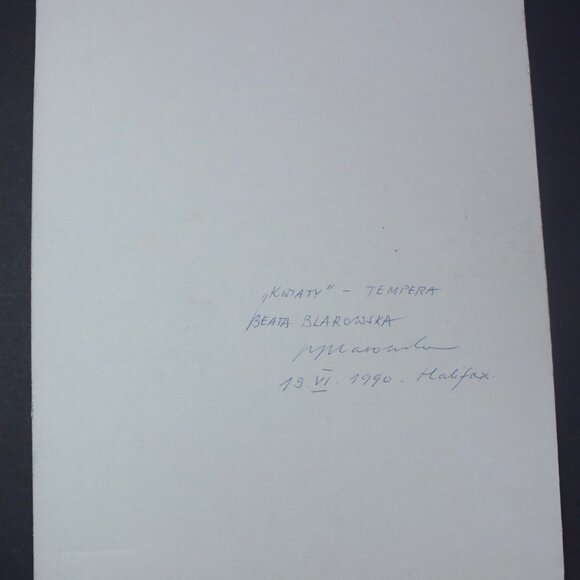 ORIGINAL Tempera Painting Signed & Dated by Artist, Read Description for Details - Picture 4 of 11